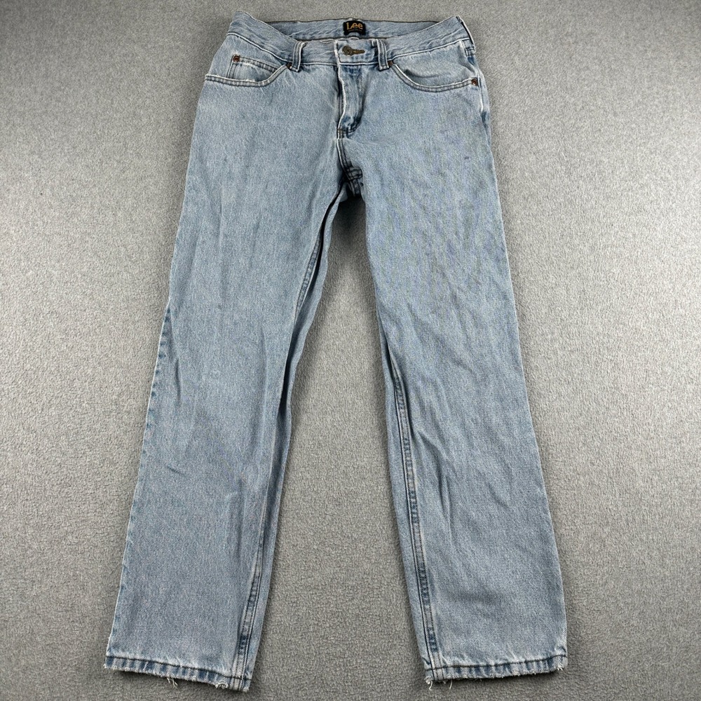 Lee Jeans Mens 30x29 Blue Regular Fit Straight Leg Denim 100% Cotton 102008916